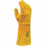 Load image into Gallery viewer, SHOWA™ Heavy Duty Natural Rubber Full Hand Coated Work Gloves With Cotton Liner And Gauntlet Cuff