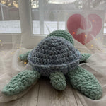 Load image into Gallery viewer, Handmade Plush Turtle – Green, 20 inches (50 cm)