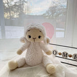 Load image into Gallery viewer, Handmade Knitted Fluffy Amigurumi Lamb – 35 cm, white
