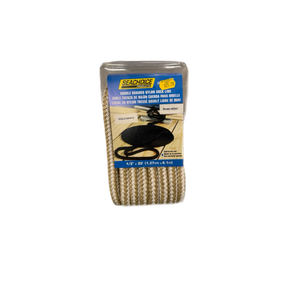 Seachoice Double Braid Nylon Dock Line 1\2 x 20