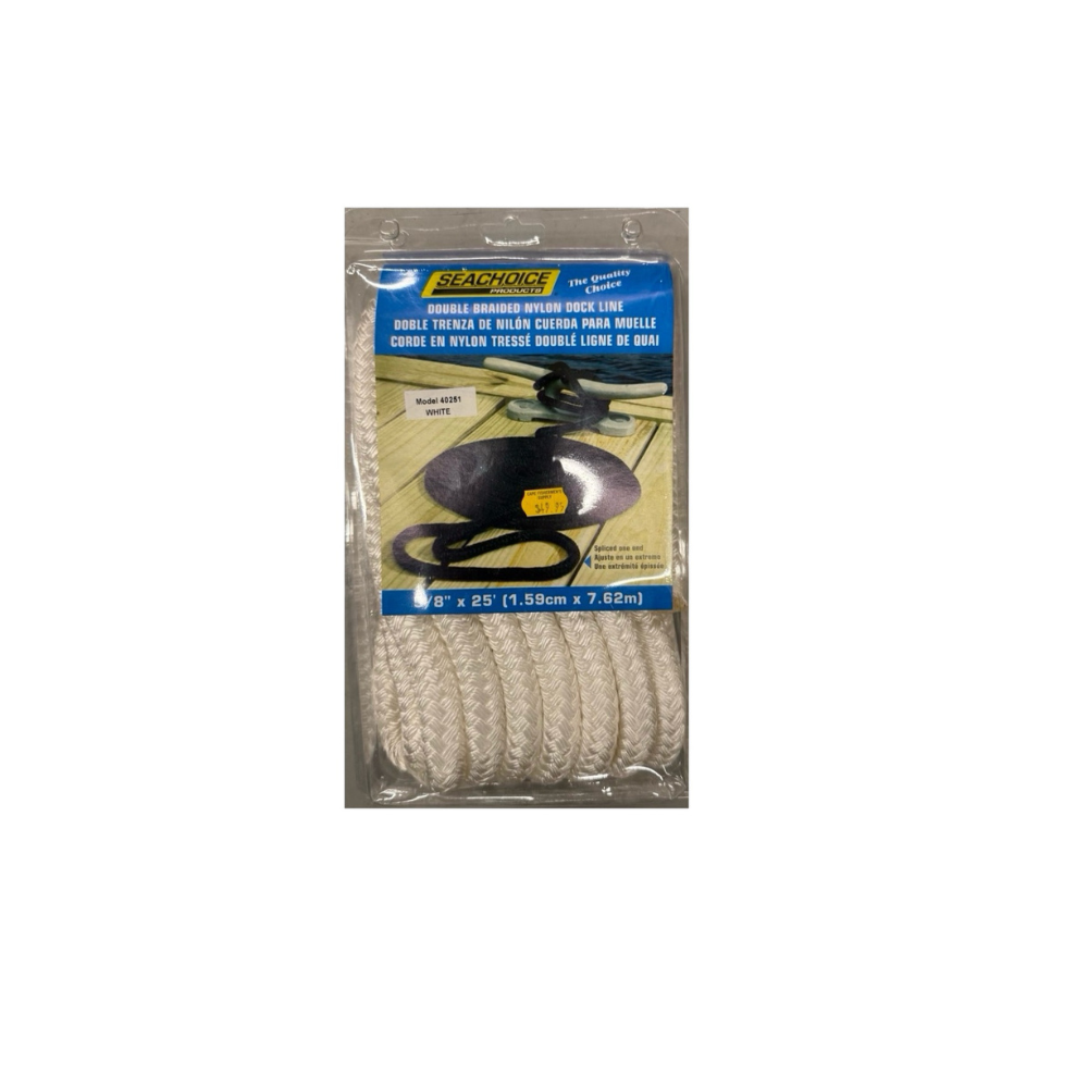Seachoice Double Braid Nylon Dock Line 5\8 x 25