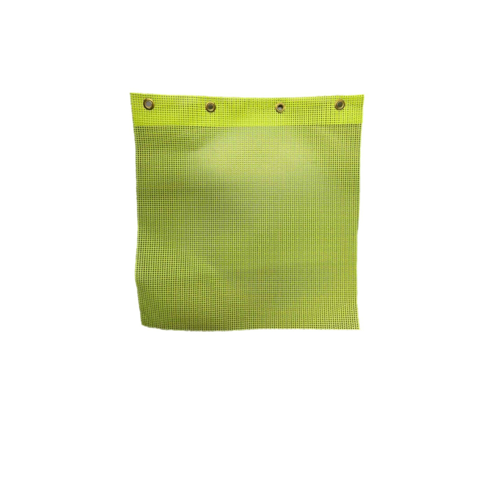 Flags PVC yellow hi-vis size "12.5 x 12"