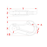 Load image into Gallery viewer, Wire Lever Harness Clip S0184-0080 size -5\16
