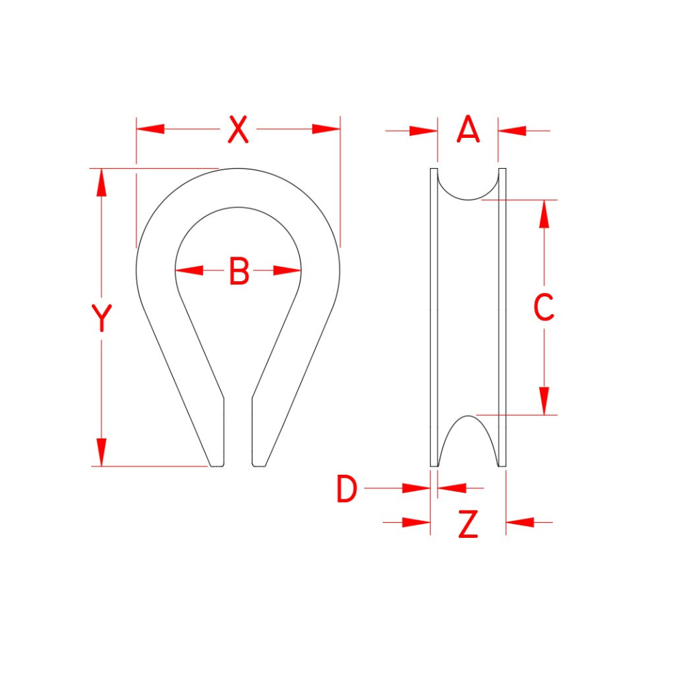 Standard Thimble 7\8 S0123-0022