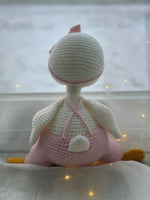 Load image into Gallery viewer, Knitted Amigurumi Duck in Pink Dress Handmade – 32 cm (12.5 inches)
